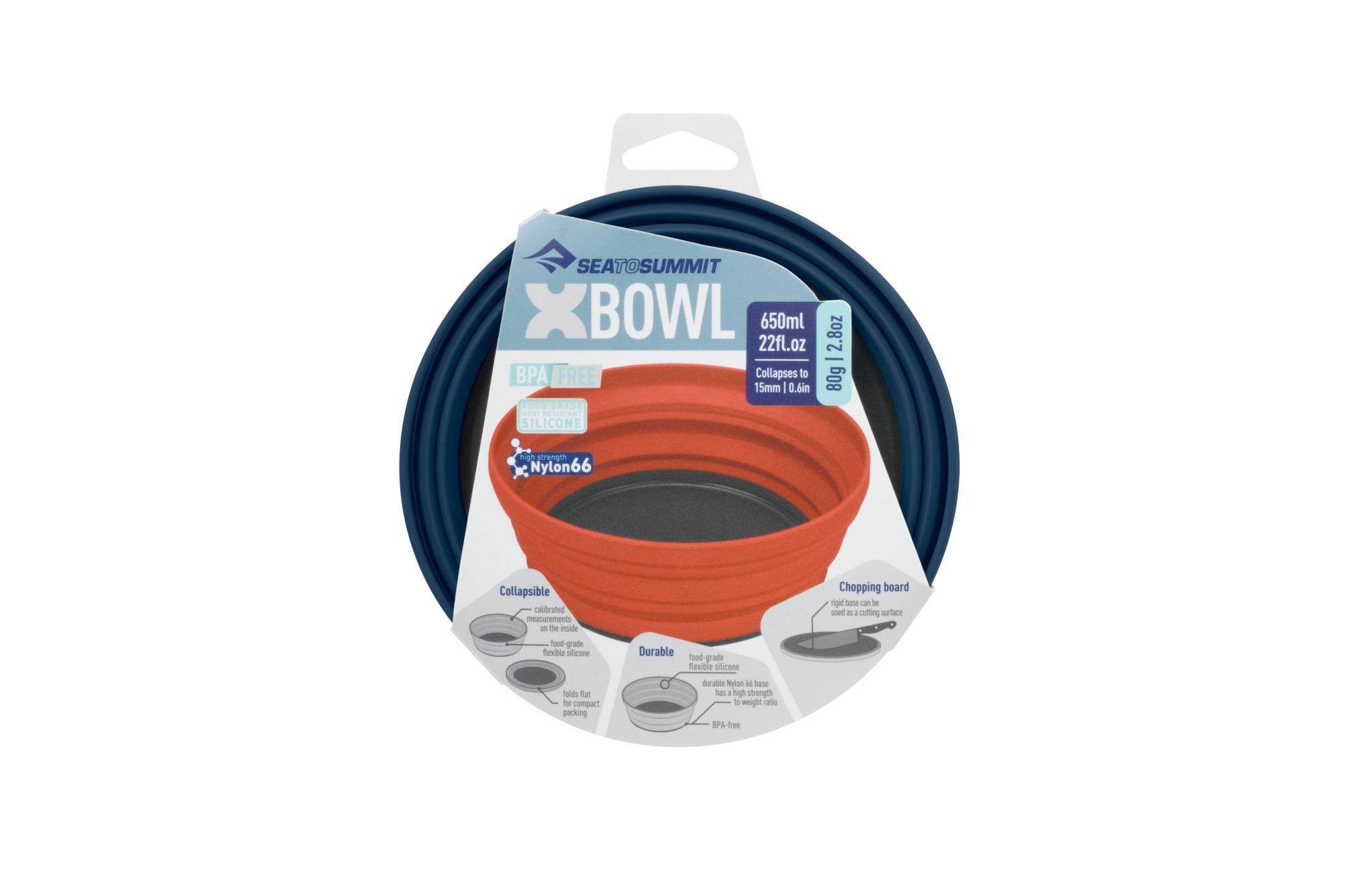 Sea to Summit X-Bowl Faltbare Schüssel 650 ml Navy