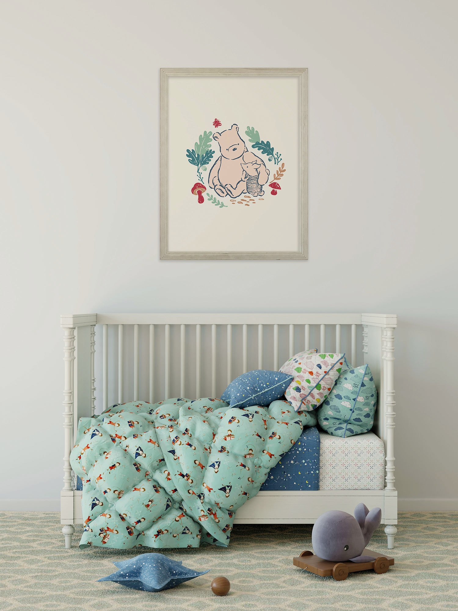 Komar Wandbild »Disney Winnie the Pooh Taking Care« Disney Set, 1 Stk. tlg. 30 x 40 cm (Breite x Höhe) - Kinderzimmer, Dekoration
