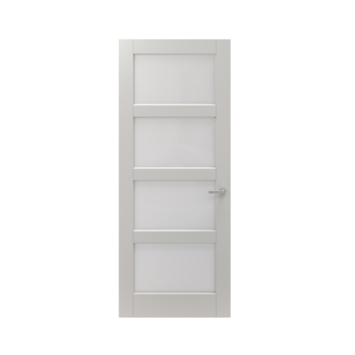 Lundia binnendeur Frama En 2G04 mat facet glas wit gegrondverfd stomp 73 x 201,5 cm