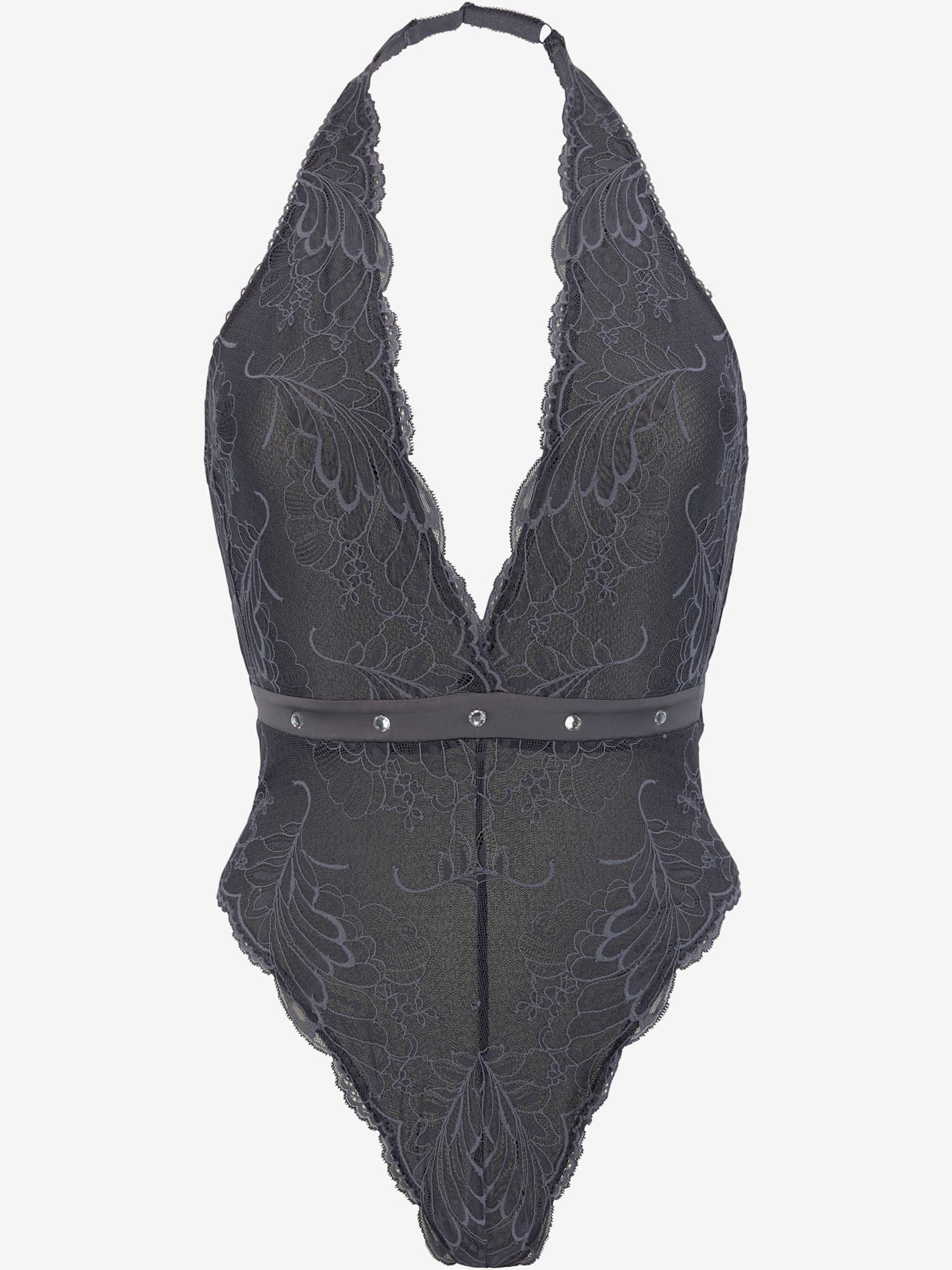 Body combiné en élégante dentelle transparente