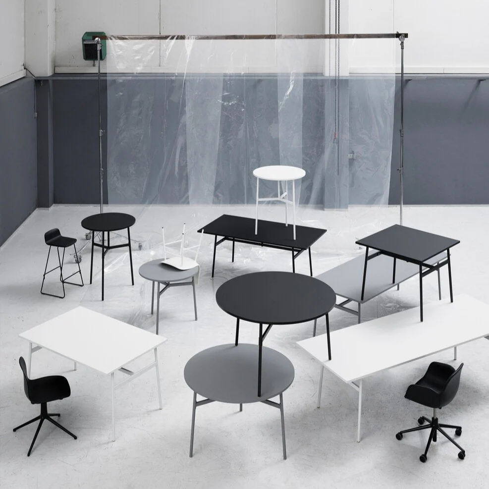 Normann Copenhagen  Union bord, grå - H: 74,5 x Ø: 120 cm