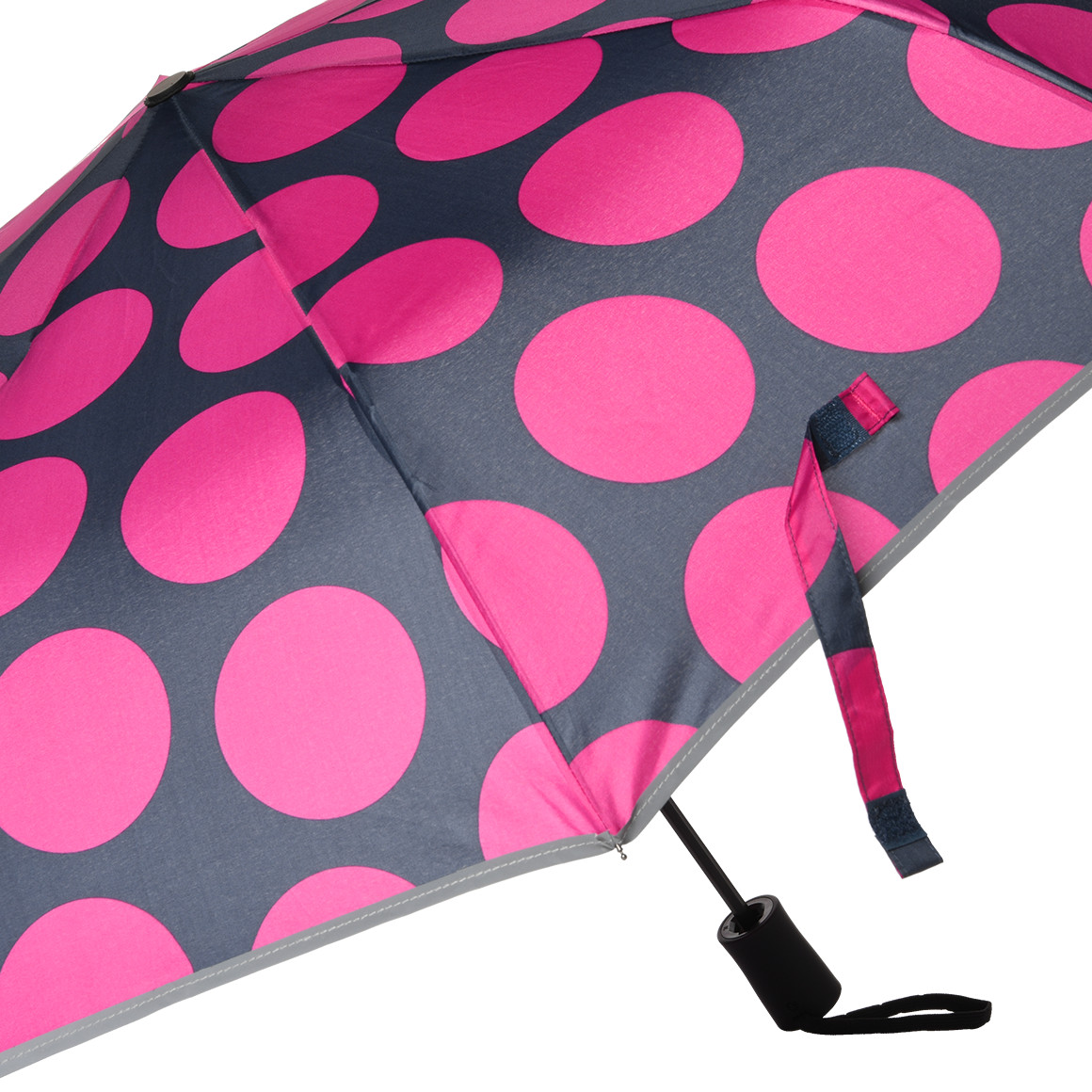 Gina Benotti Regenschirm mit Reflektoren dunkelblau
