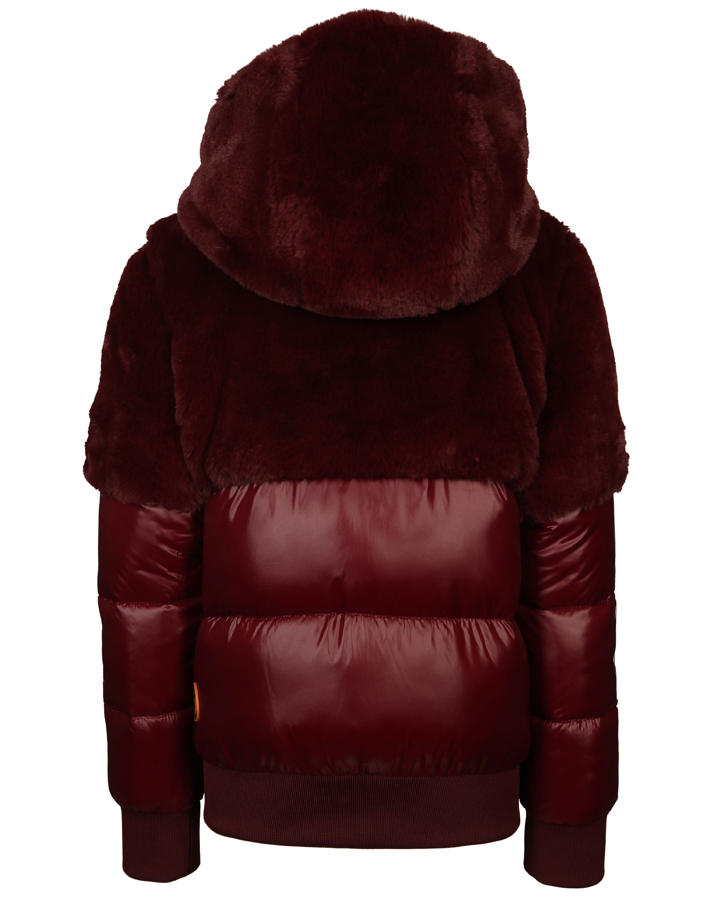 Steppjacke LUFY BONNIE mit Kunstfellbesatz in wine red
