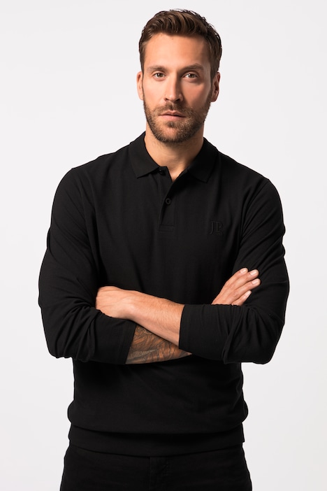 JP 1880 Poloshirt, Basic, Bauchfit, Langarm, Piqué, XXL bis 8 XL