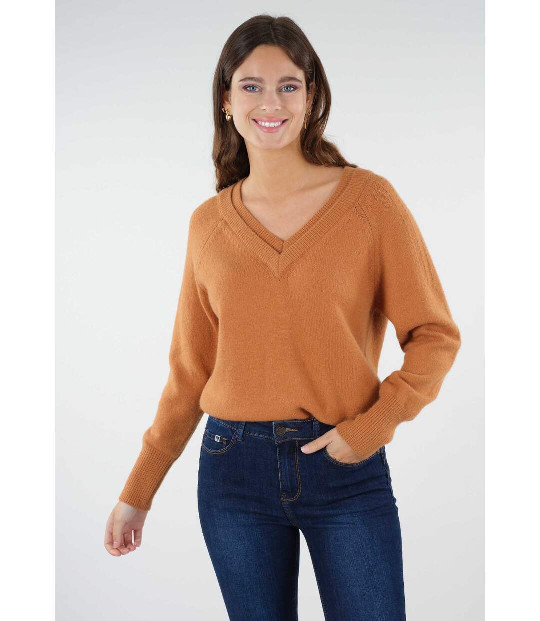 Pull col v coupe oversize BERILDE