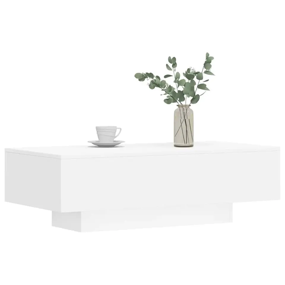 vidaXL - Salontafel - Wit - Bewerkt hout