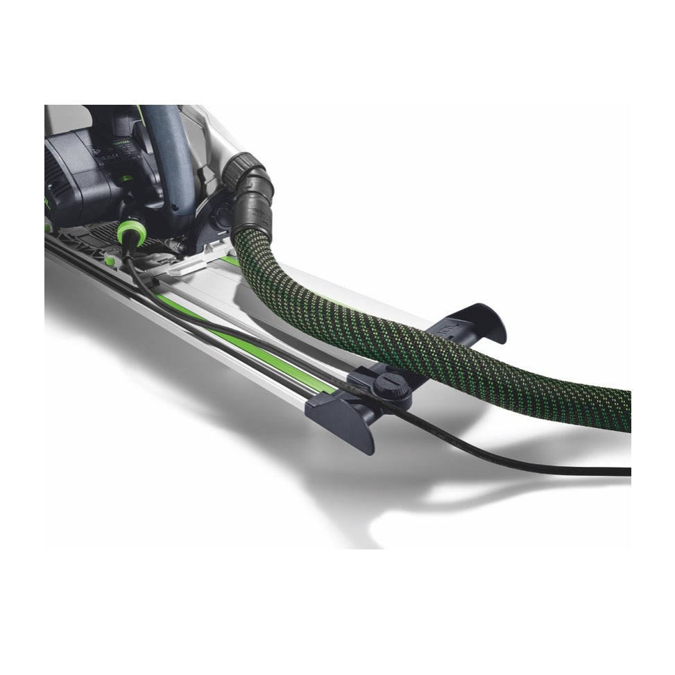 Festool FS 1400/2-KP geleiderail 1400 mm voor hand-, inval- en decoupeerzagen / bovenfrezen + FS/2-AW afbuigplaat