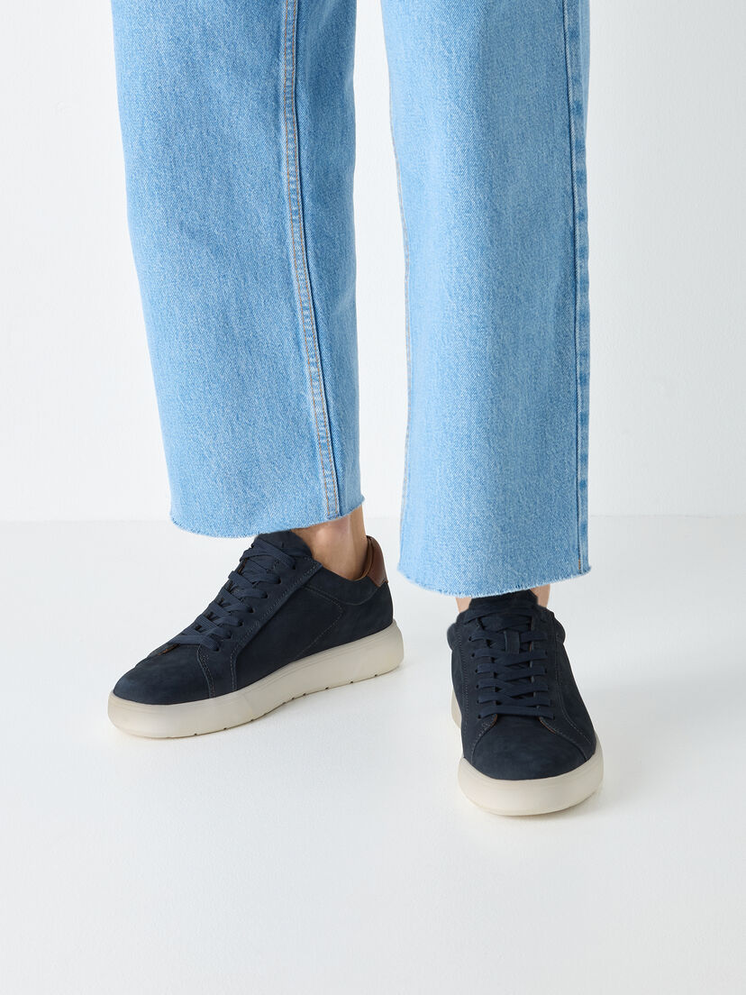 Leren Sneaker - blauw