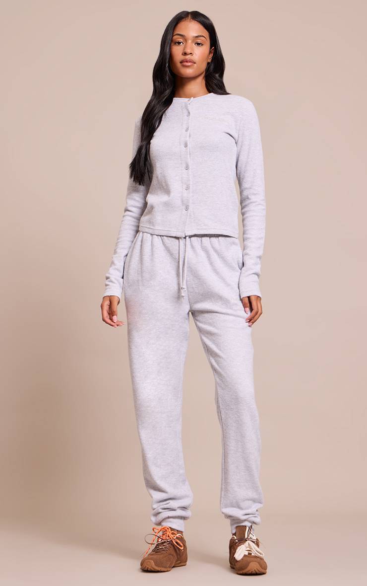 Gris Jogging À Revers Brodé Supersoft Tall