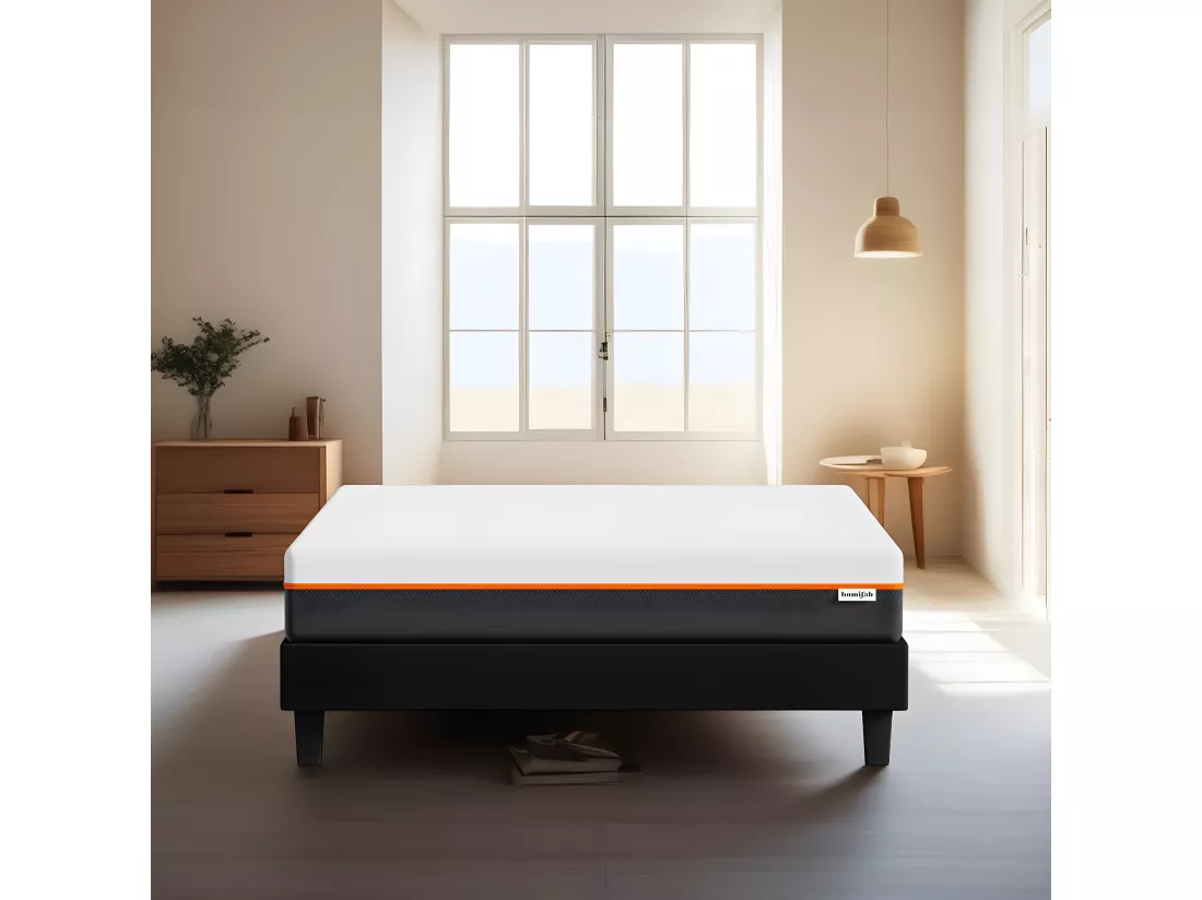 Matelas 160x200 cm mousse gel à mémoire de forme, double confort - 22 cm - Dual Confort