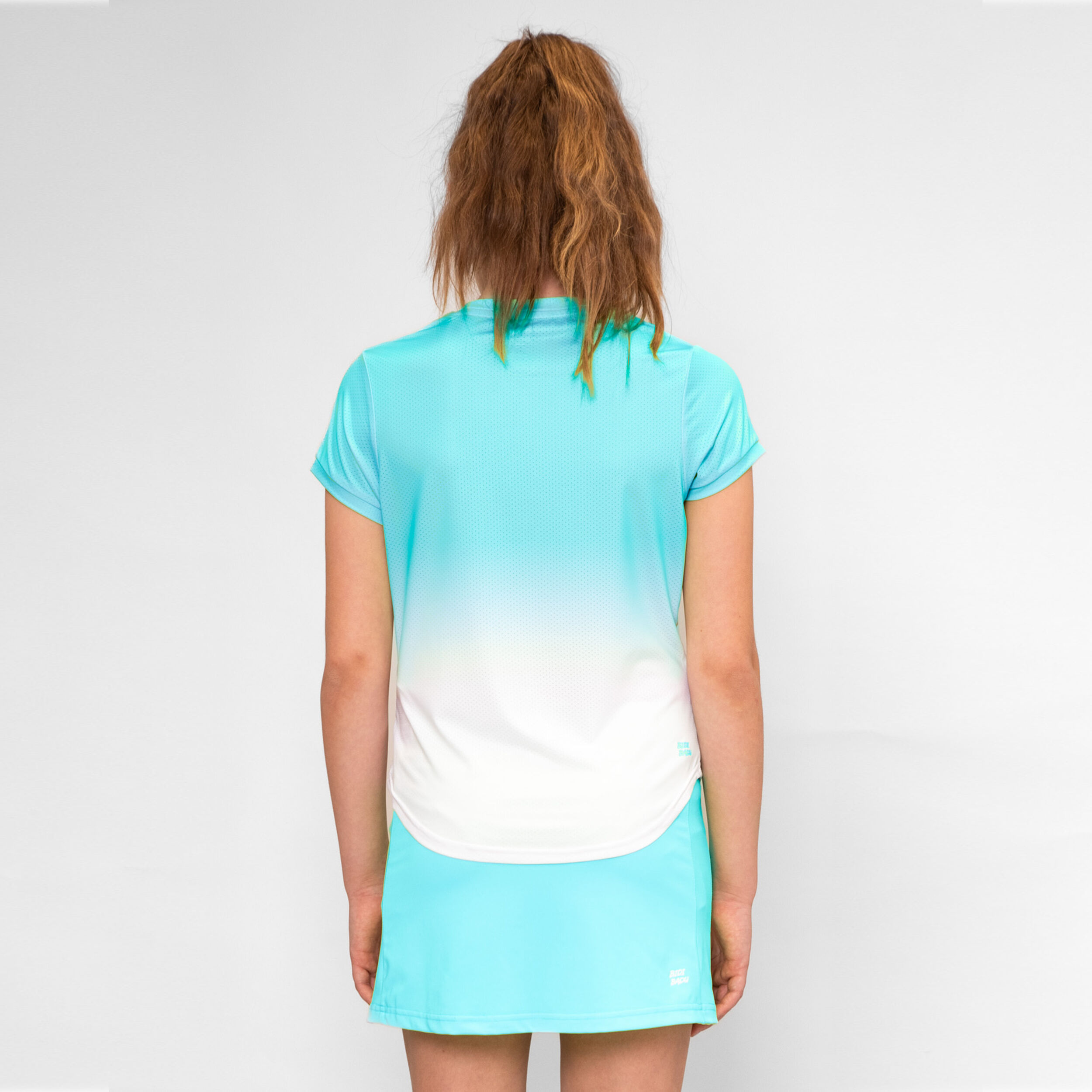BIDI BADU Crew Gradiant T-shirt Filles - Turquoise , Blanc