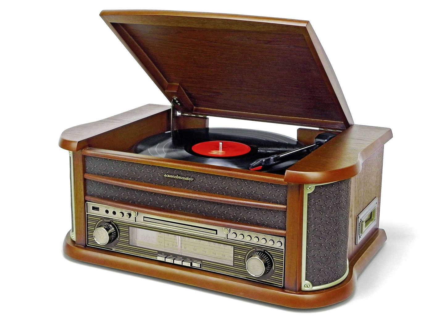 Nostalgie-Stereoanlage mit MP3-Direktaufnahmefunktion