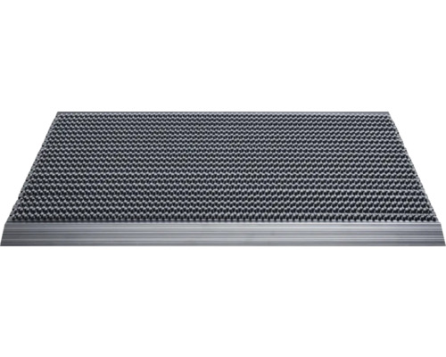 Borstelmat Outline Pure Black zwart 50x80 cm
