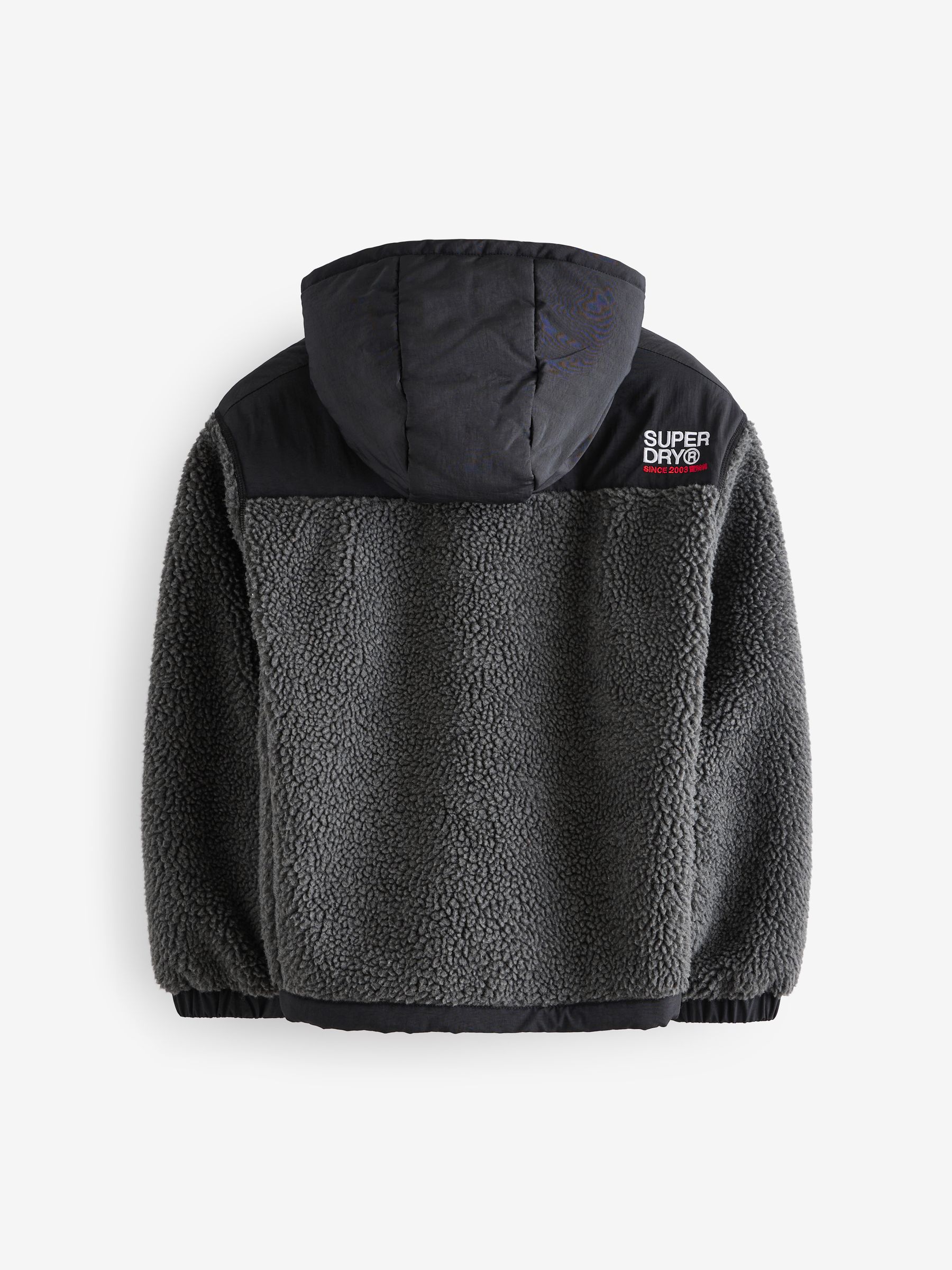 Zwart - Superdry - Jack met rits en borgvoering