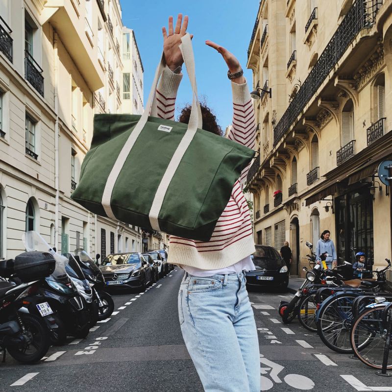Sac Cabas Jean 60 cm Olive