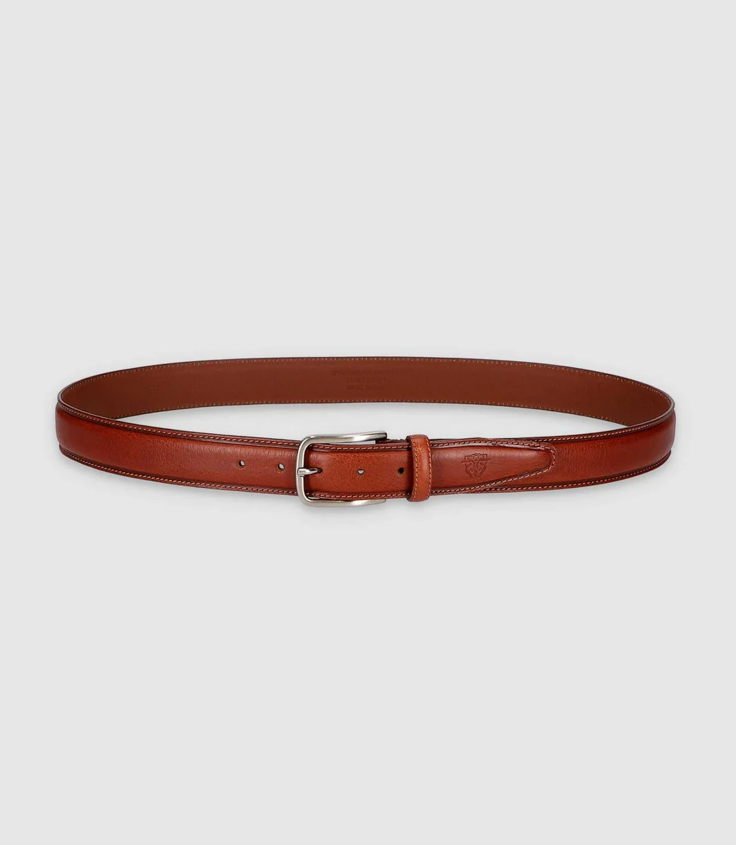 Ceinture 35mm en cuir cognac CUI