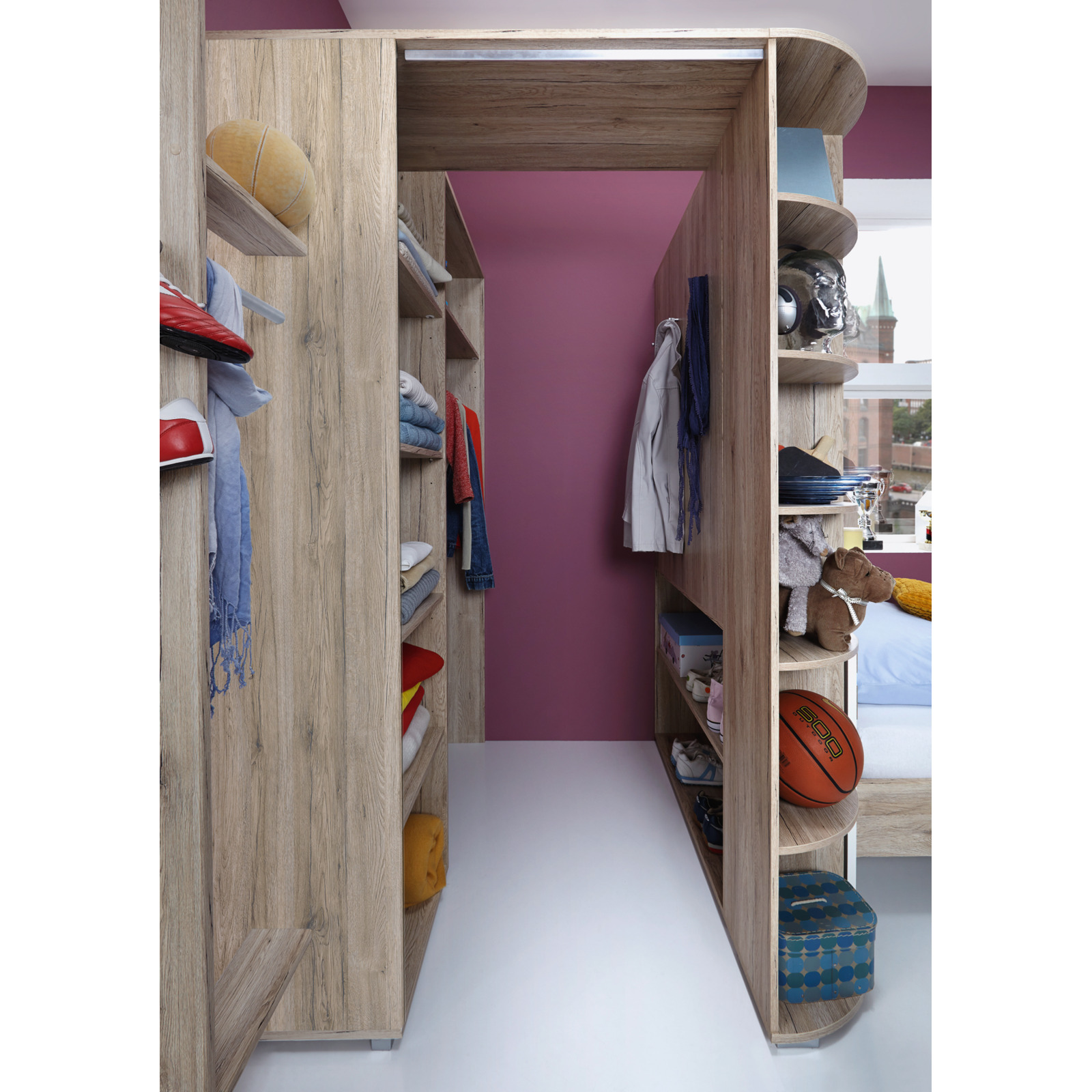 Eckschrank Cara sanremo graphit 124 x 199 x 148 cm