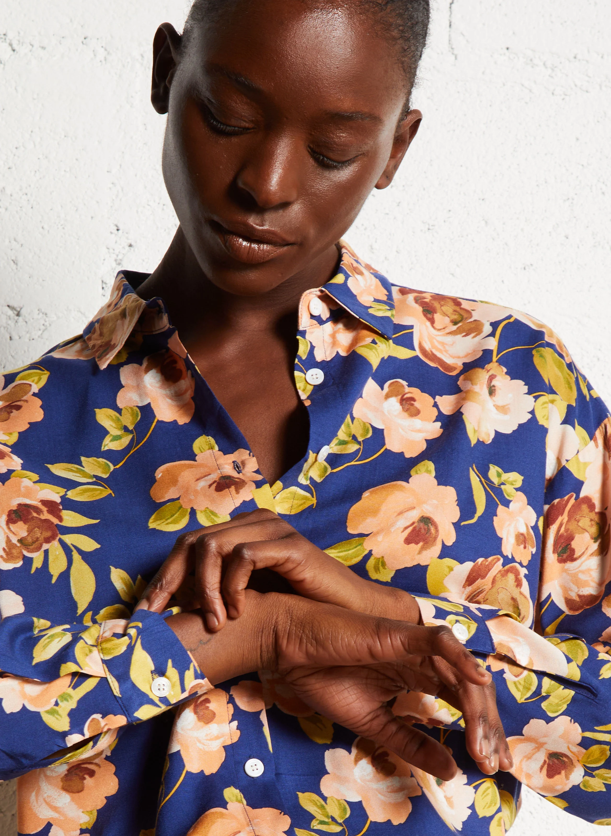 CHLOE - Chemise ample à col classique | Multicolore