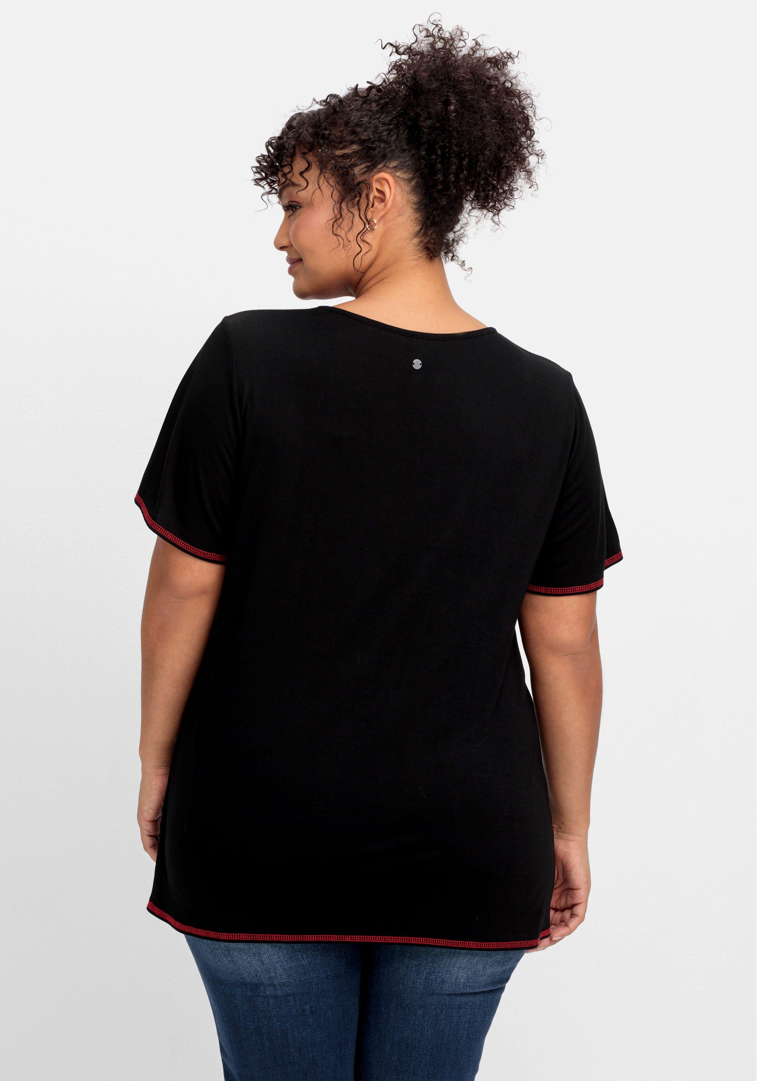 Shirt mit Flügelärmel und Cut-out vorn