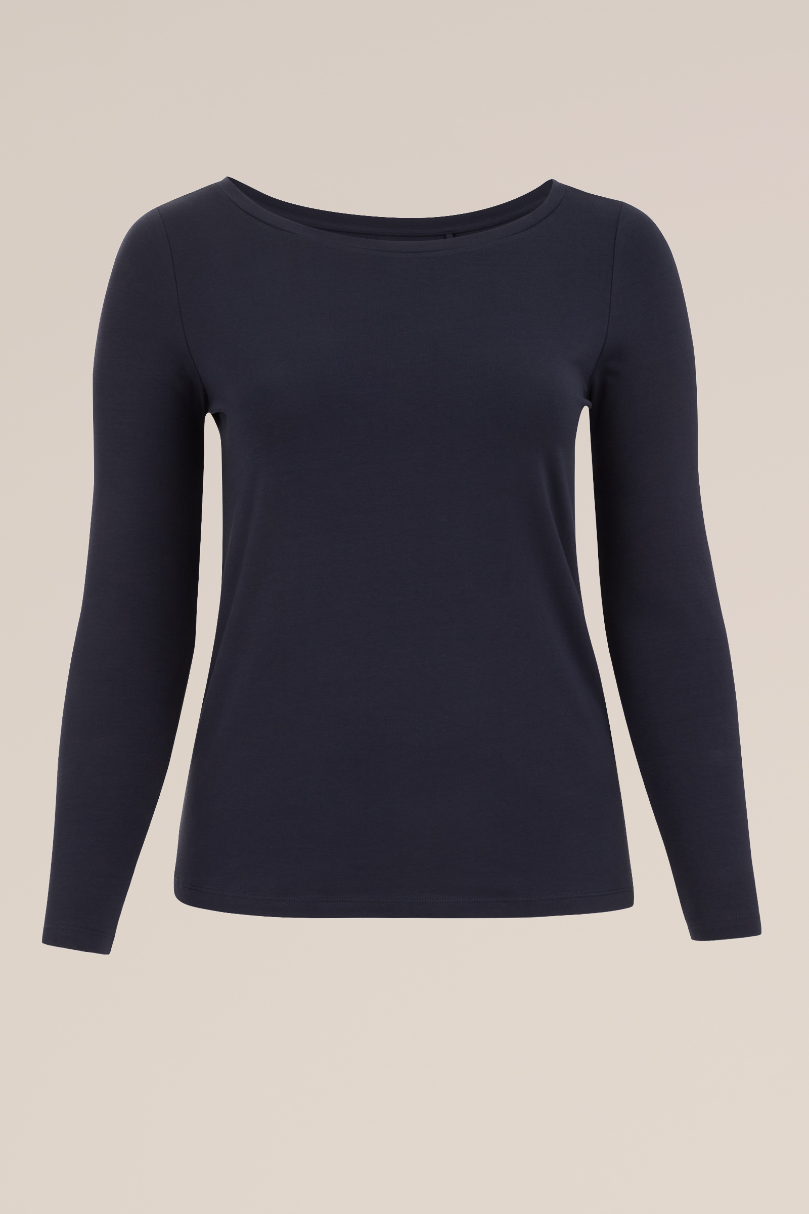 T-shirt - Curve WE Fashion Donkerblauw