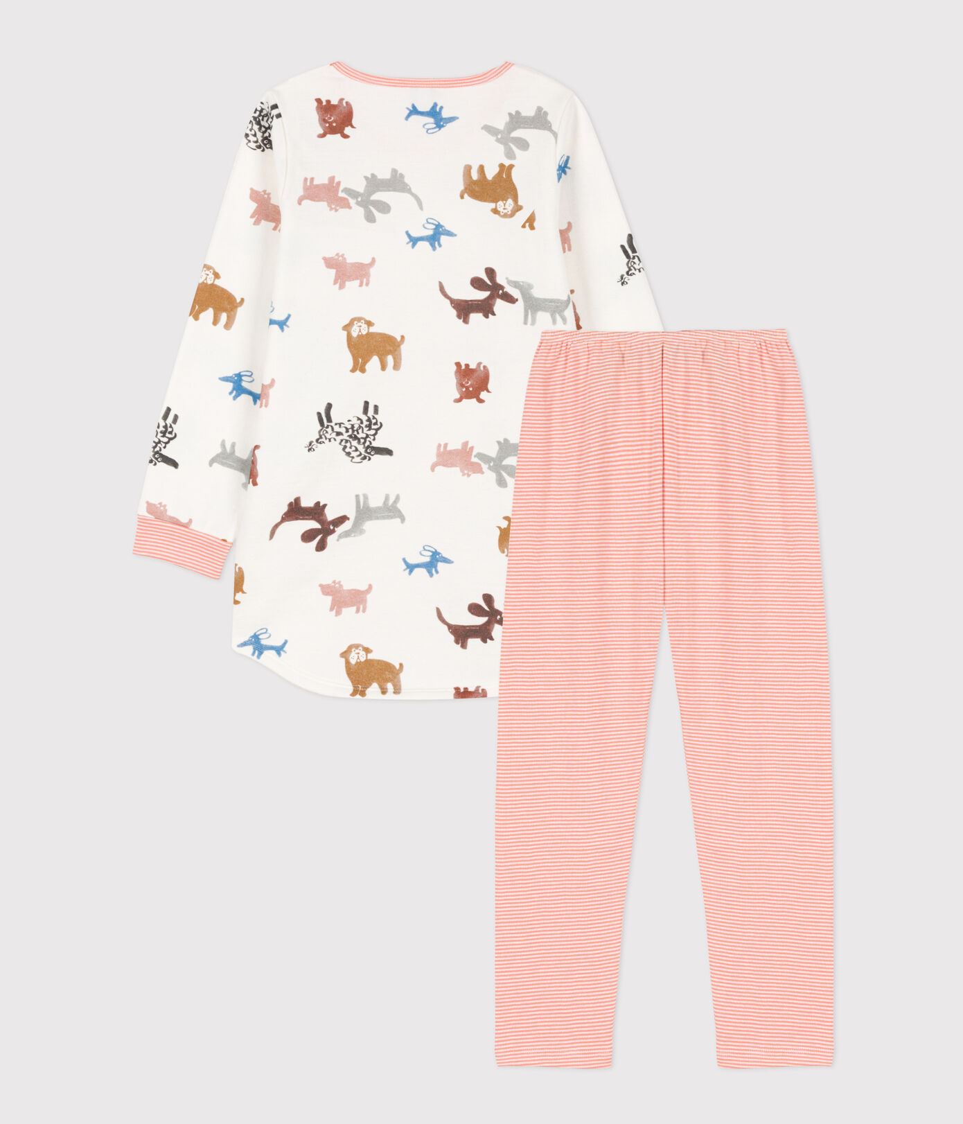 Chemise de nuit chien petite fille en molleton