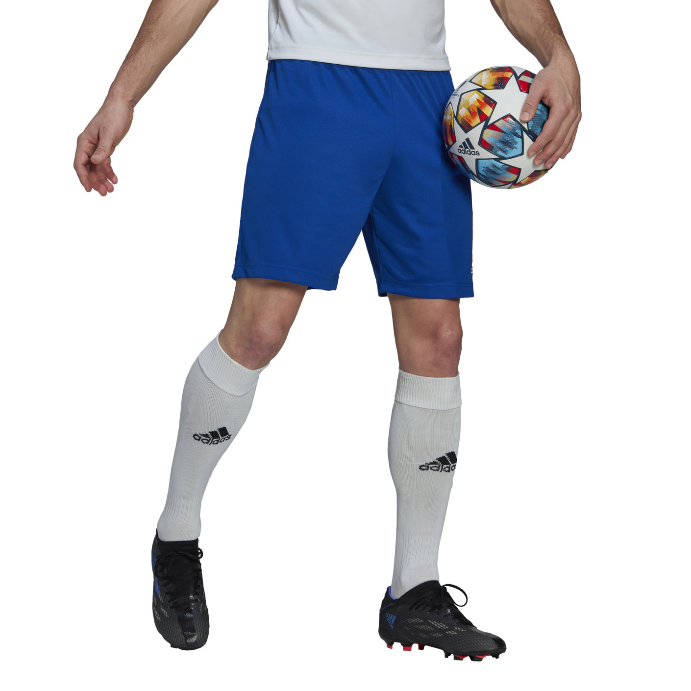Adidas Entrada 22 Voetbalbroekje Blauw Wit