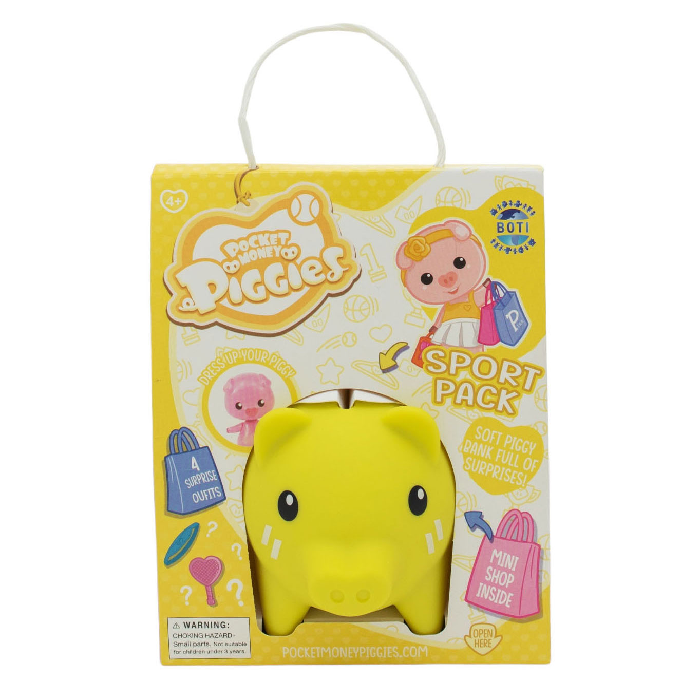 Pockey Money Piggies Speelfiguur met Spaarpot-Sports Pack