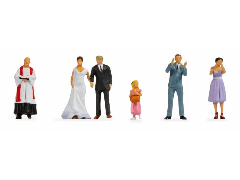 NOCH Figuren Hochzeitspaar H0 Figuren im Massstab 1:87
