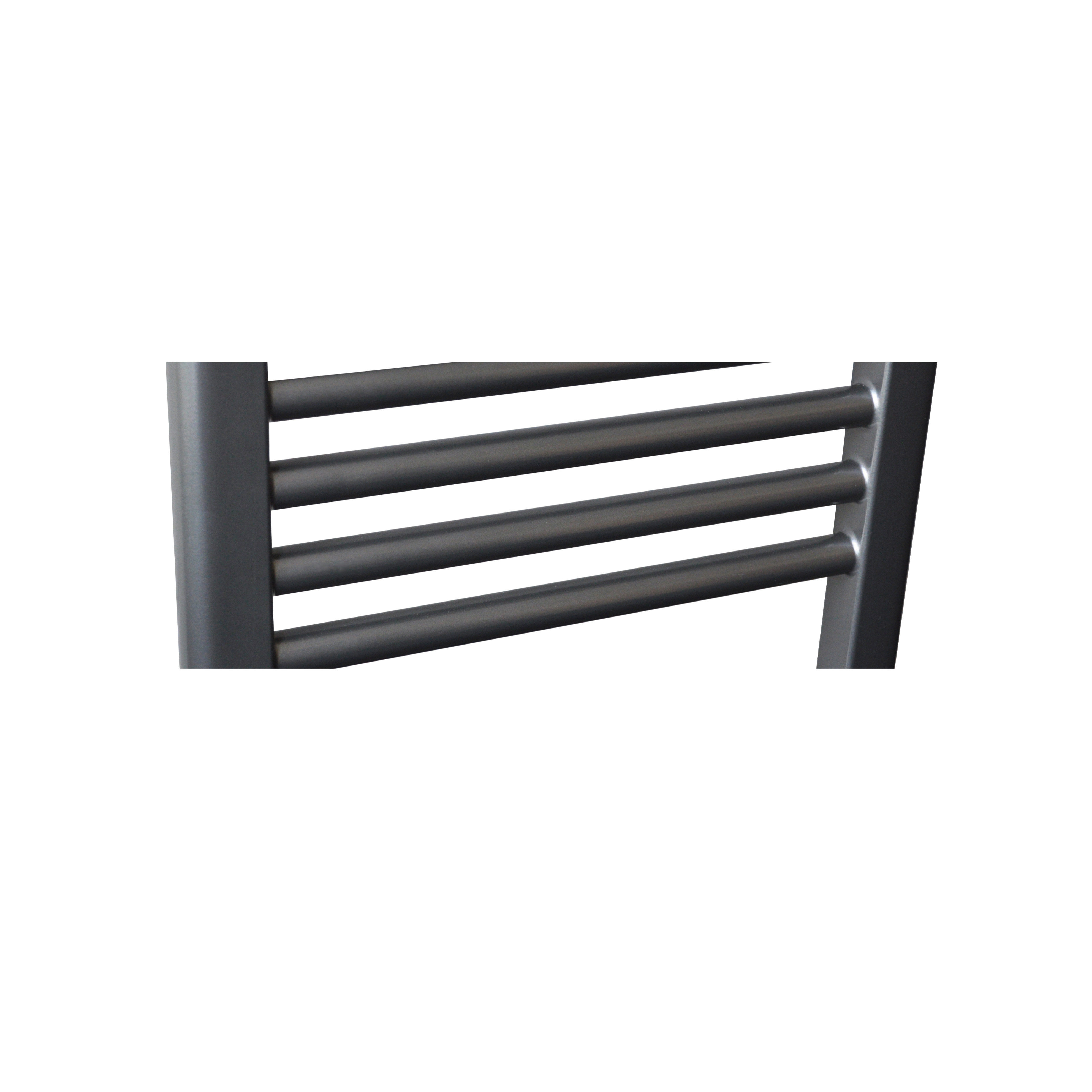 Sanicare elektrische design radiator 60x112cm gunmetal met WiFi en thermostaat links chroom