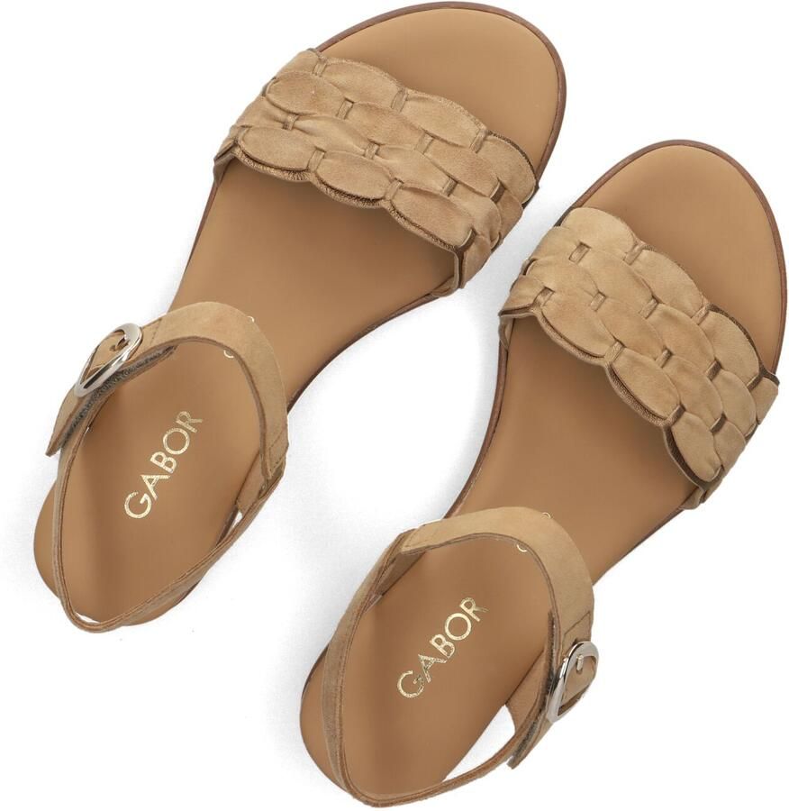 Gabor 758 Sandalen Met Sleehak Dames Beige