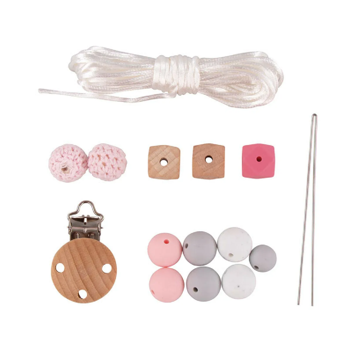 Rayher Kit DIY Attache-tétine - Rose