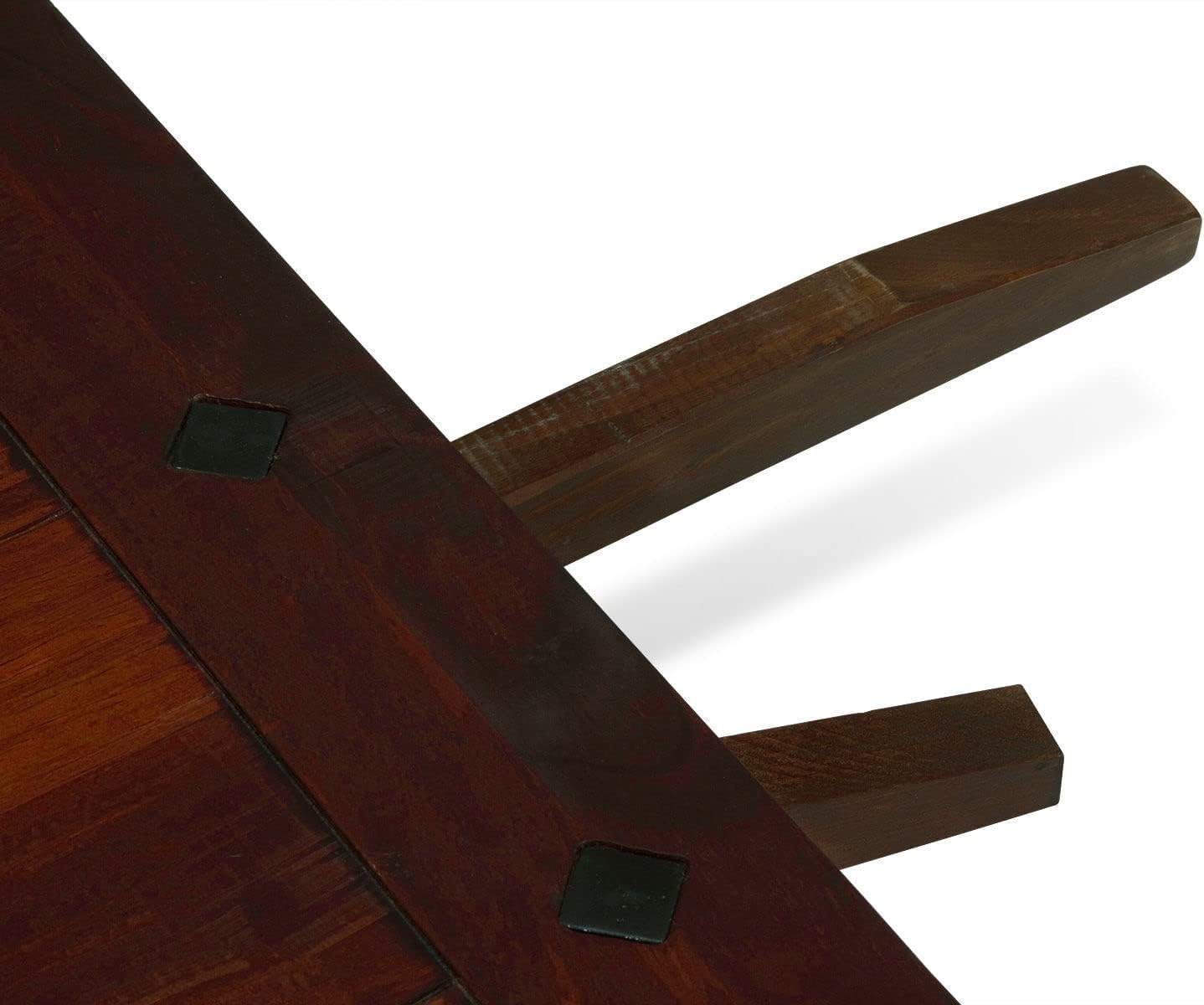 Woodkings® 2er Set Ansteckplatte 40x90 für Esstisch Catana Massivholz braun Echtholz rustikal Erweiterungsplatten Tischerweiterung Tischverlängerung Küchentisch, Holztisch Zubehör Esszimmermöbel