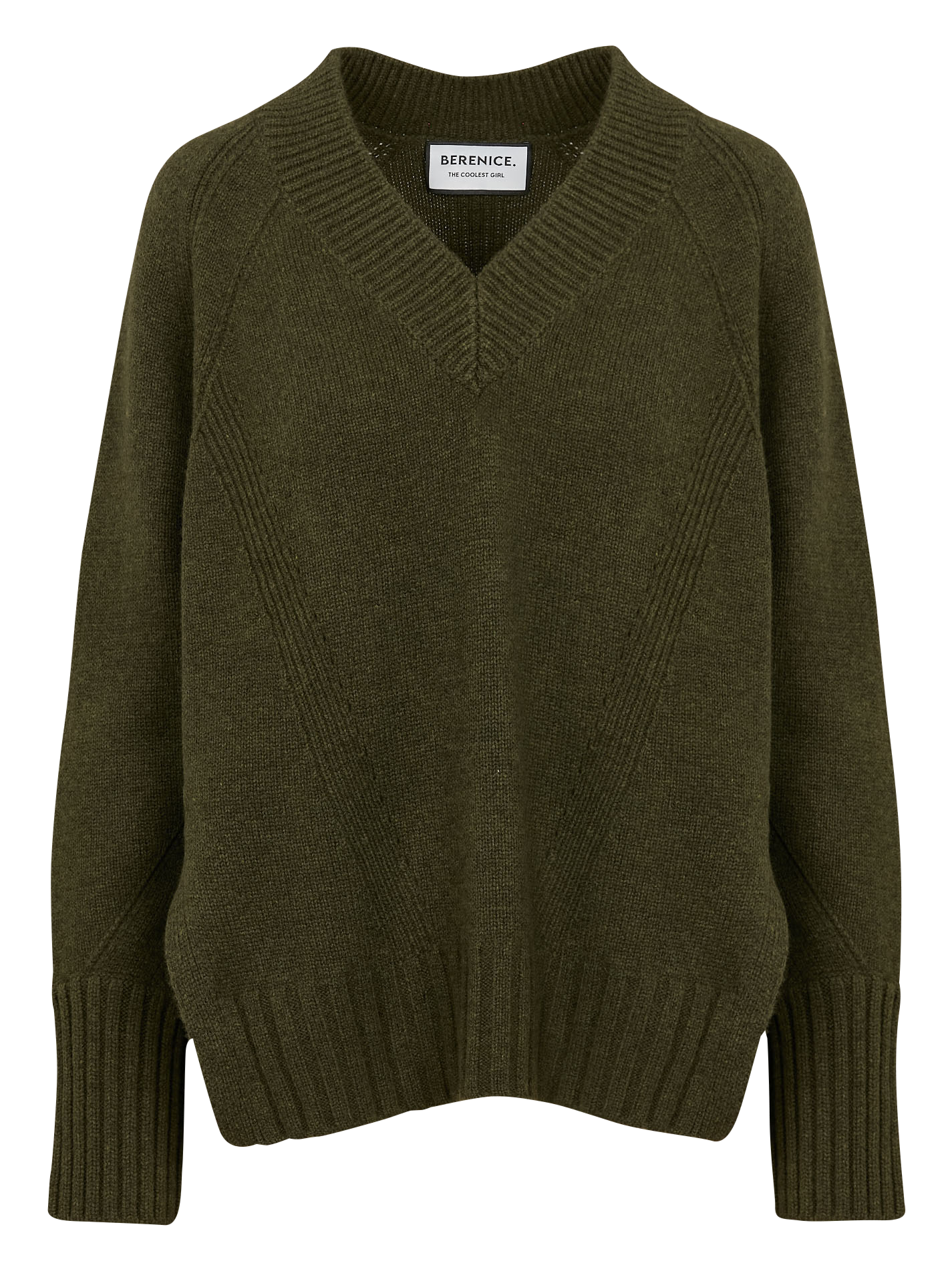 ARRY - Pull col V en laine | Kaki