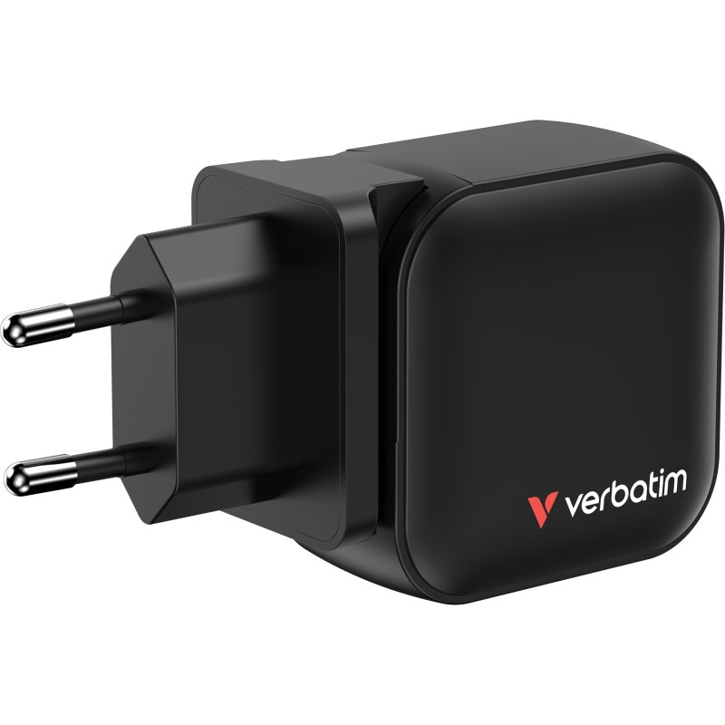 Verbatim Mini GaN Charger 70W Universel Noir Secteur Charge rapide Intérieure