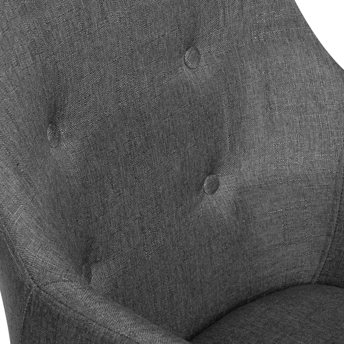 Lot de 2 chaises de salle à manger scandinaves, fauteuils de table DANIA gris anthracite