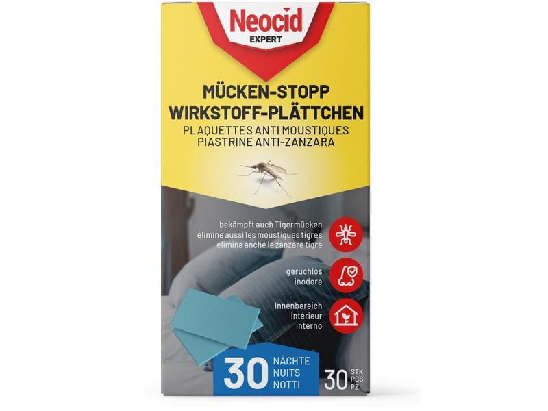 Neocid Expert Mückenstecker Mücken-Stopp Wirkstoff-Plättche Nachfüll-Wirkstoff-Plättchen