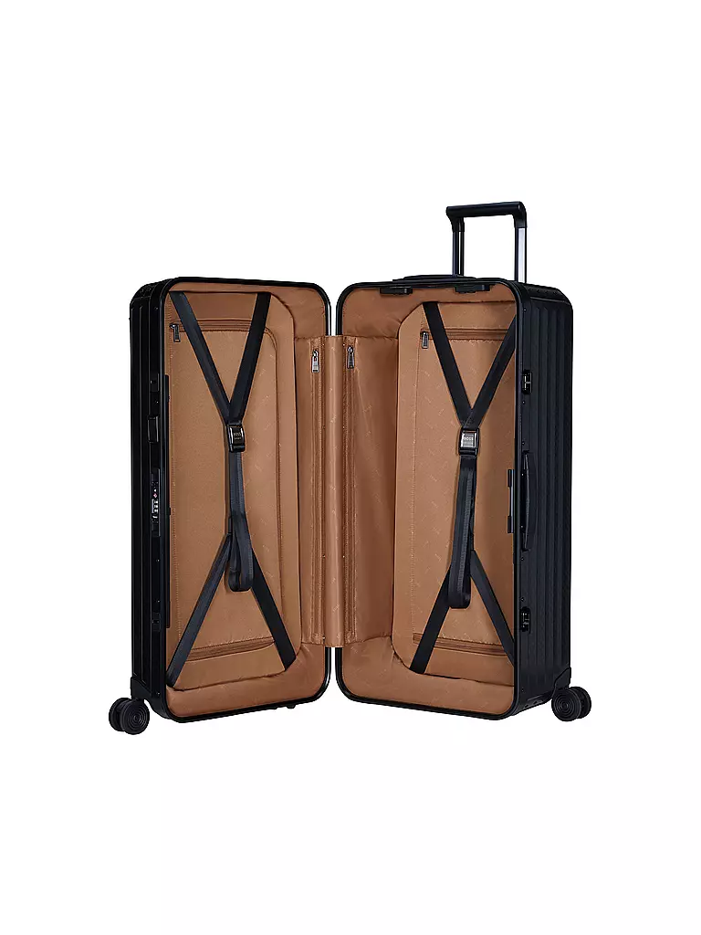 SAMSONITE Trolley TRUNK 80cm graphite monogram schwarz