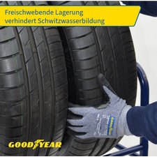 Rayonnage pour pneus de voiture, pour 4 pneus, bleu