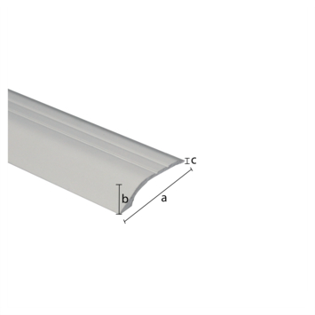 Compensatieprofiel mat zilver 29x8x1000x1mm