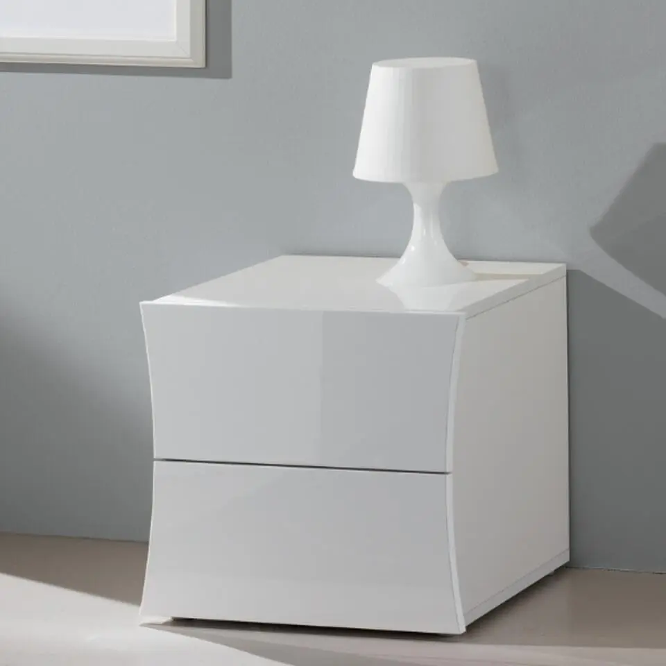 Webfurniture Nachtkastje Fonte - 50 x 40 x 41,3 cm - High Gloss White
