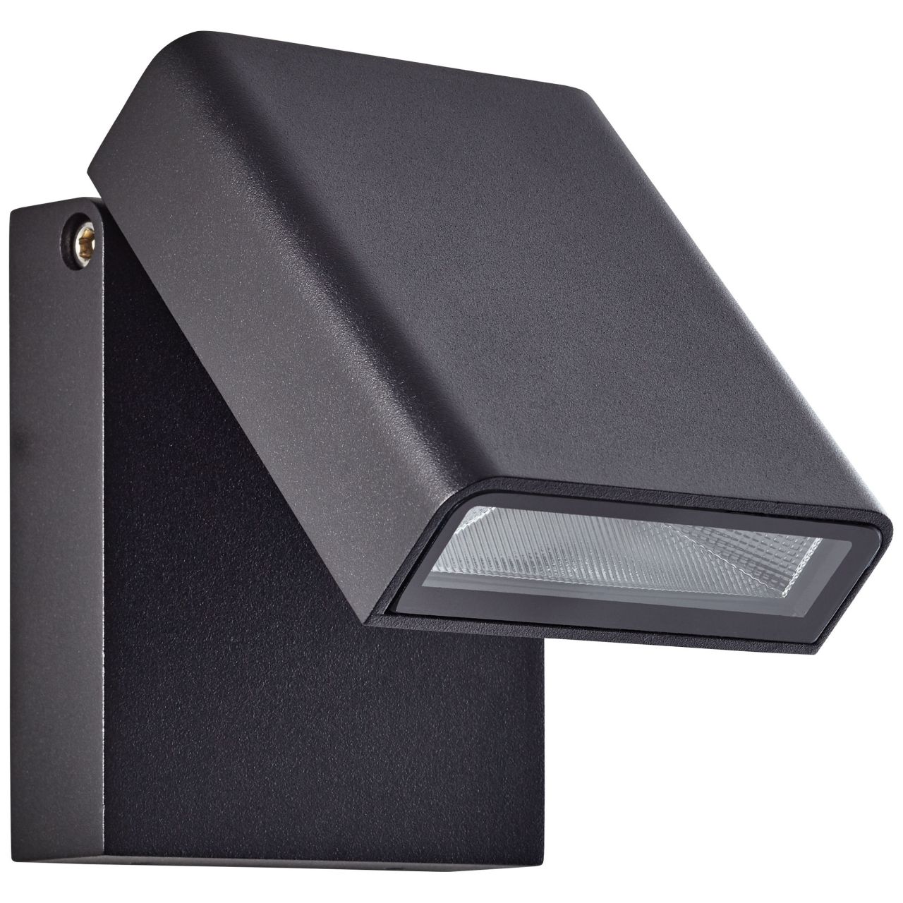 BRILLIANT Lampe Toya LED Außenwandstrahler schwarz | 1x 7W LED integriert, 736lm, 4200K | IP-Schutzart: 44 - spritzwassergeschützt | Kopf schwenkbar