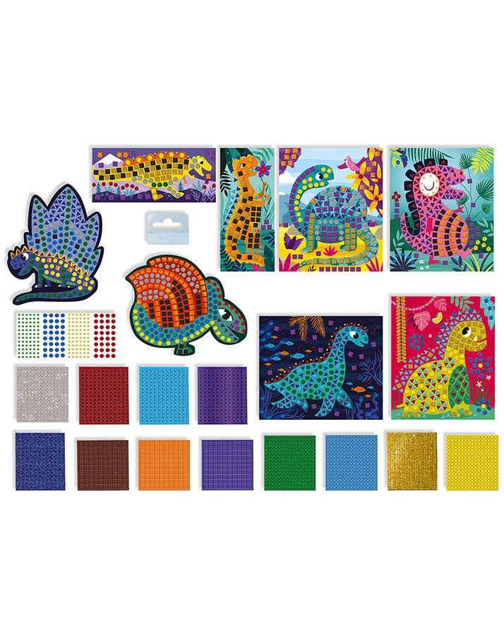 Mosaikkarten DINOSAURIER 8er-Set