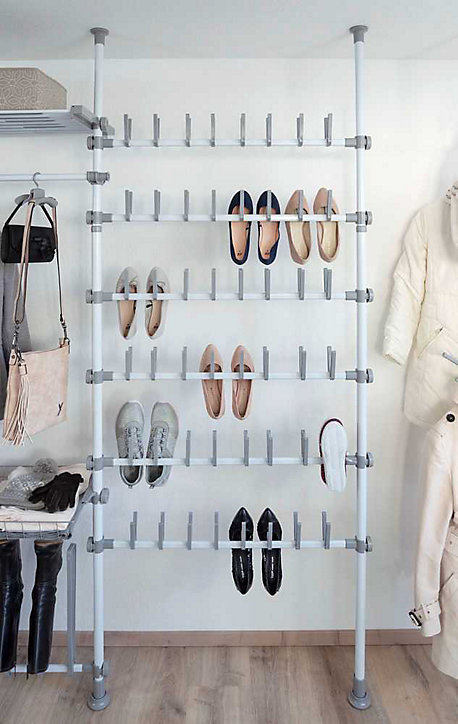 Étagère à chaussures extensible Hercules Shoes Wenko H. 165 à 300 cm blanc