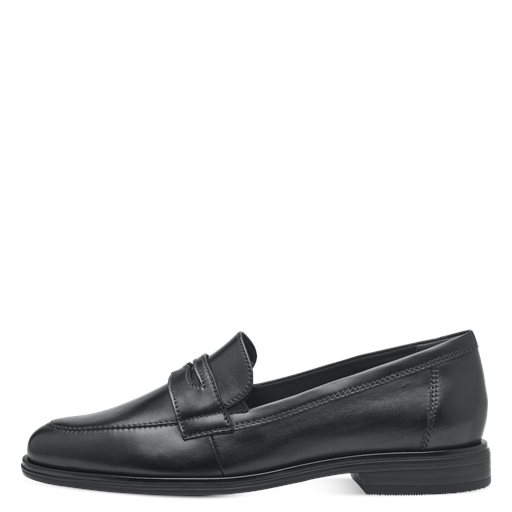 Tamaris Melika Loafers, Black Leather, 40