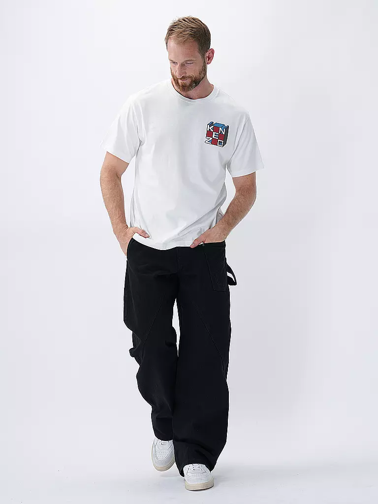 KENZO T-Shirt KUBE weiss