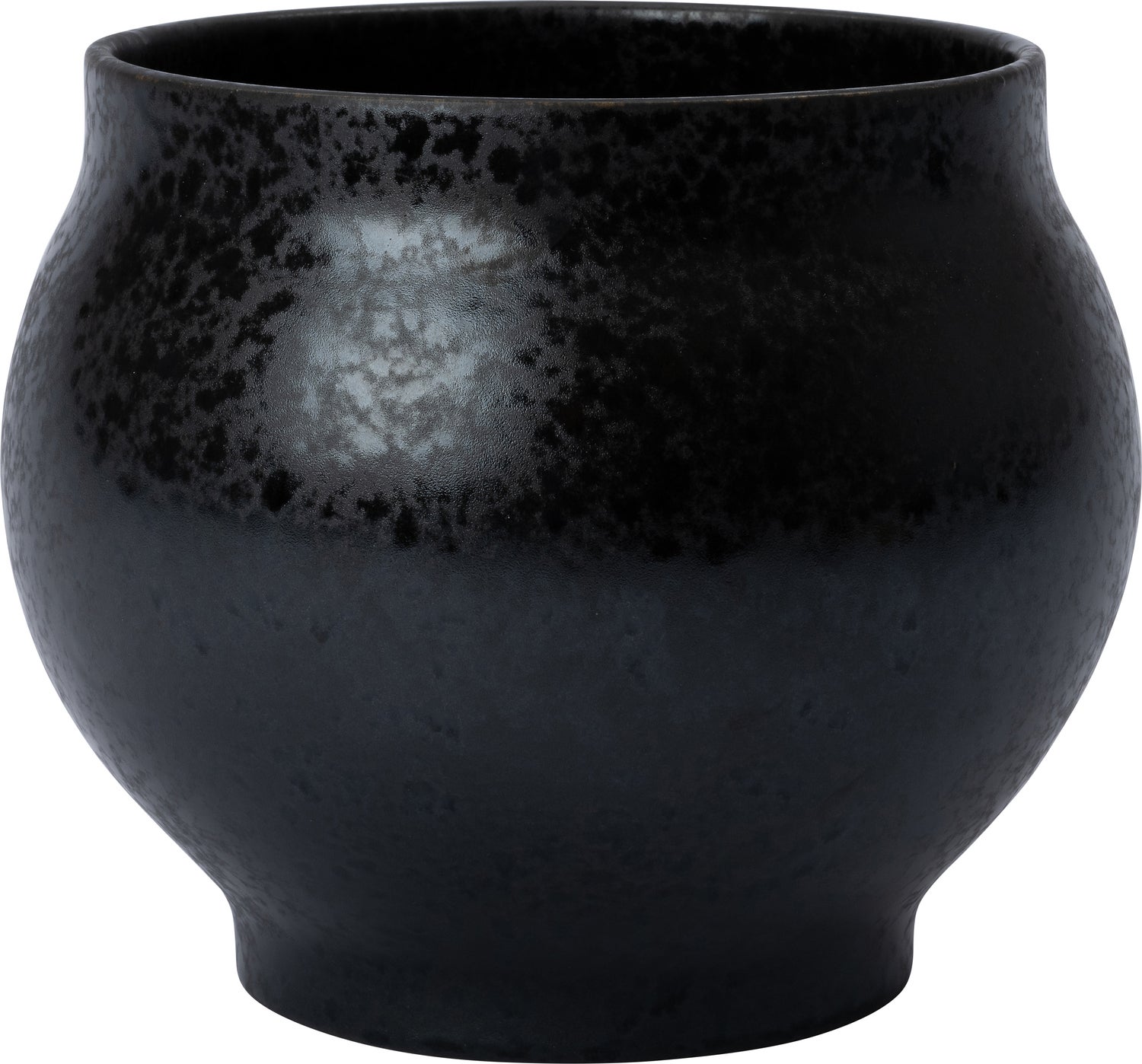 Intratuin bloempot Jizz zwart D 21,5 H 18 cm
