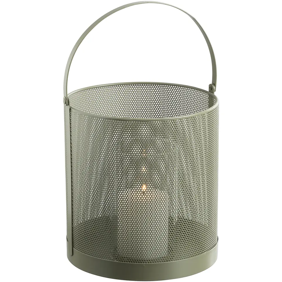 Windlicht Malaga - groen - 24xØ23 cm
