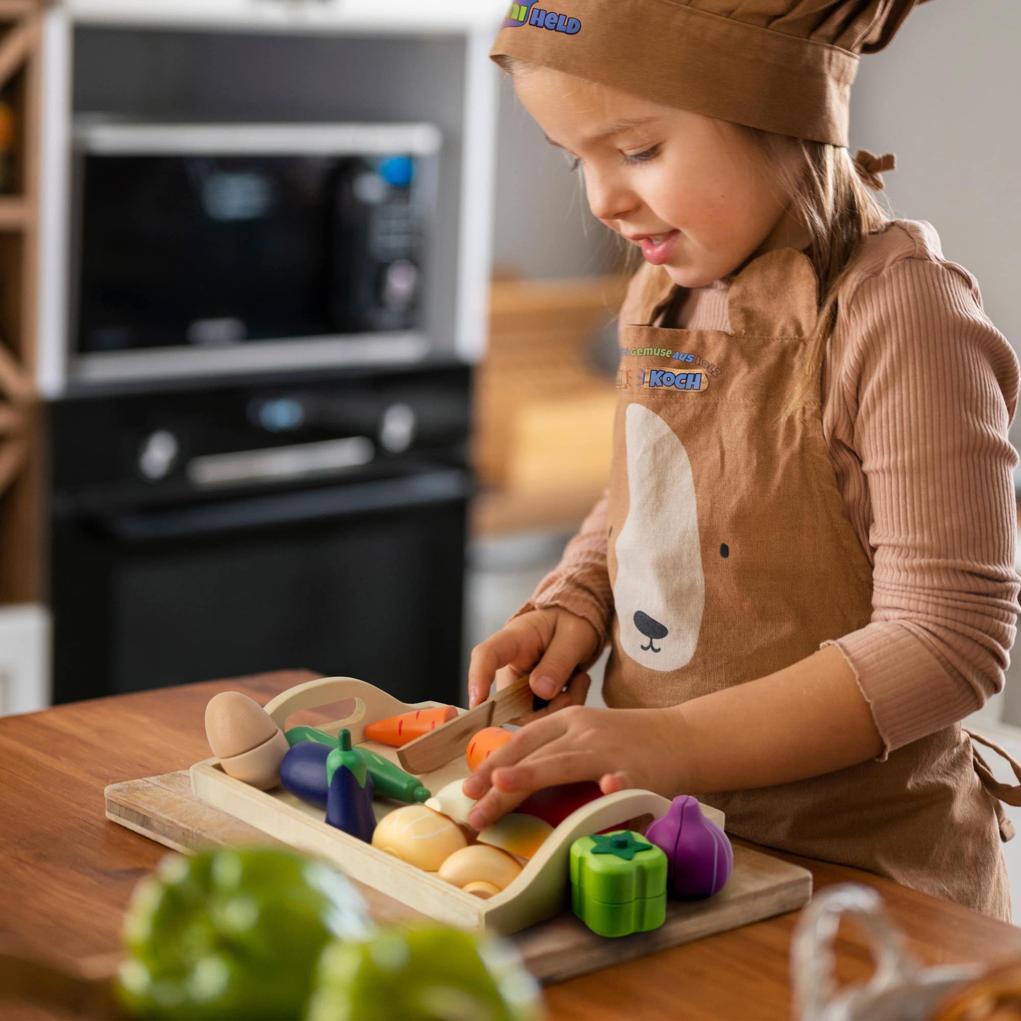 Kinderküche Zubehör Spielküche Gemüse Schneiden Holz Kaufladen Set