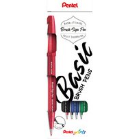 Arts Stylo feutre Brush Sign Pen, étui de 4, Basic