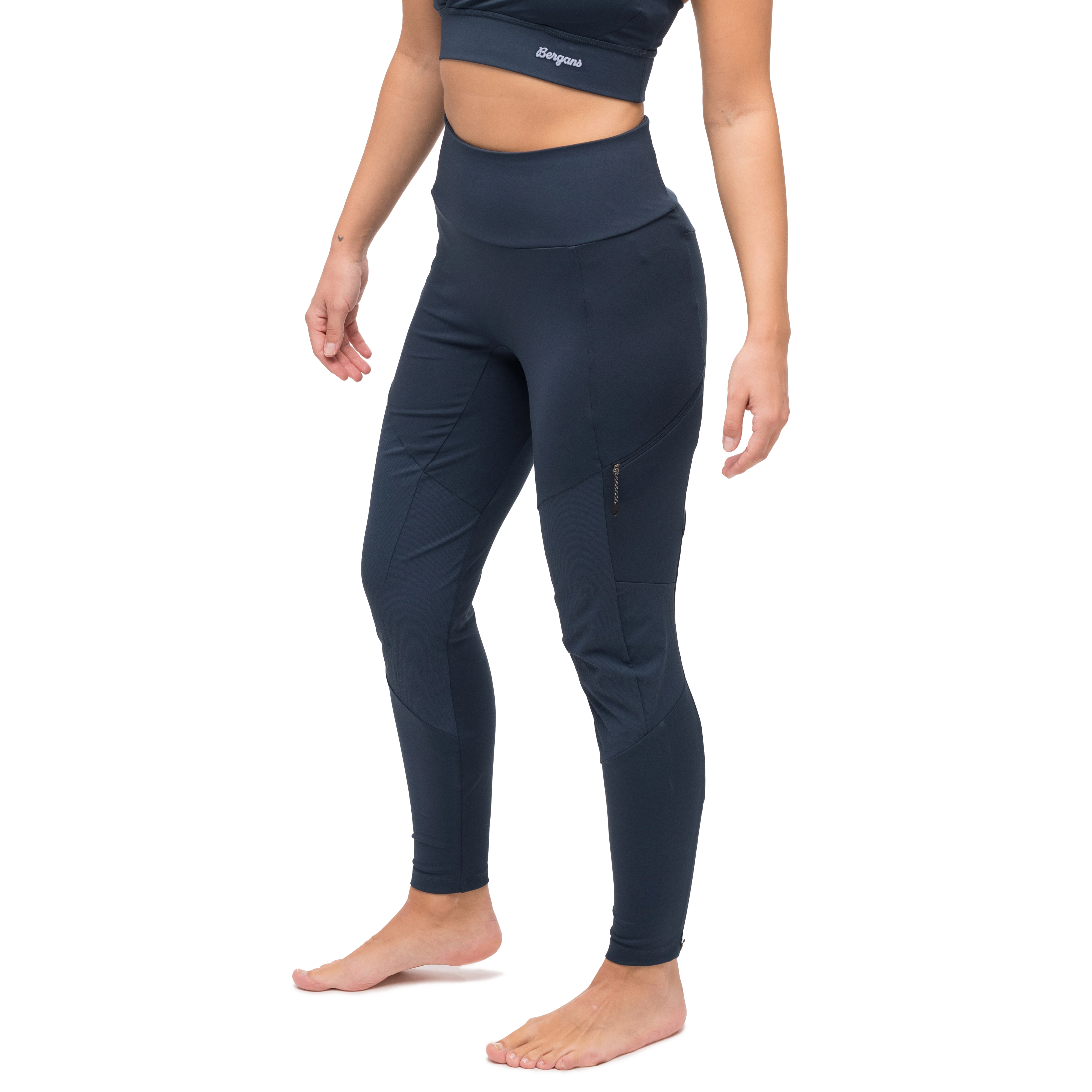 Tind Vertical Rock Tights Women Navy Blue